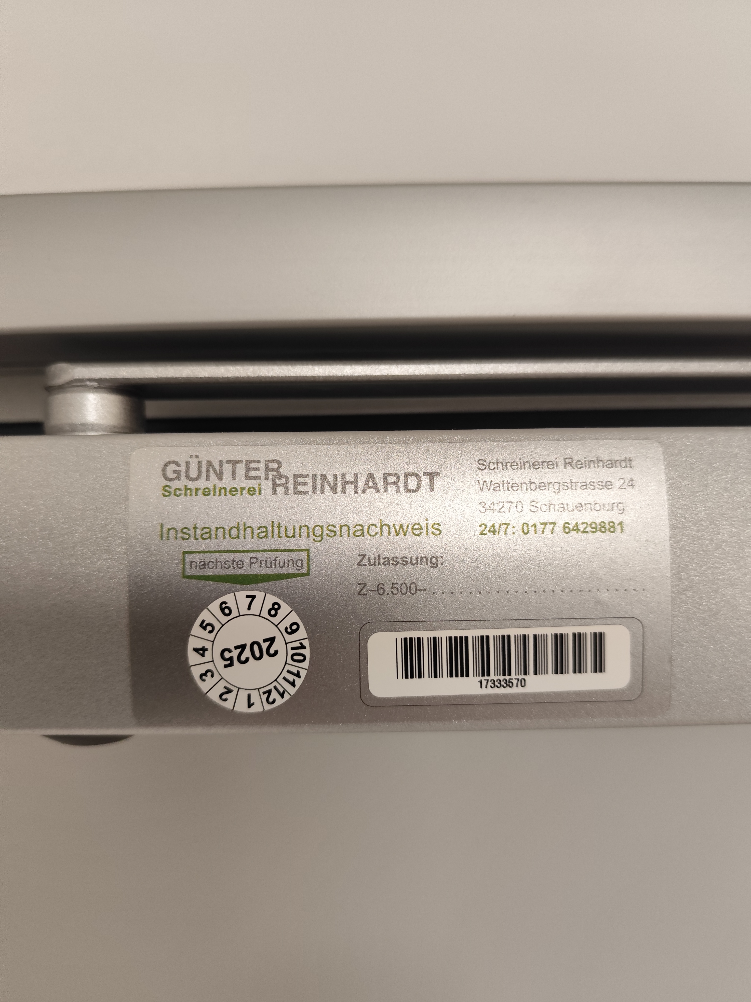 Brandschutz und Brandschutztüren von Schreinerei Reinhardt