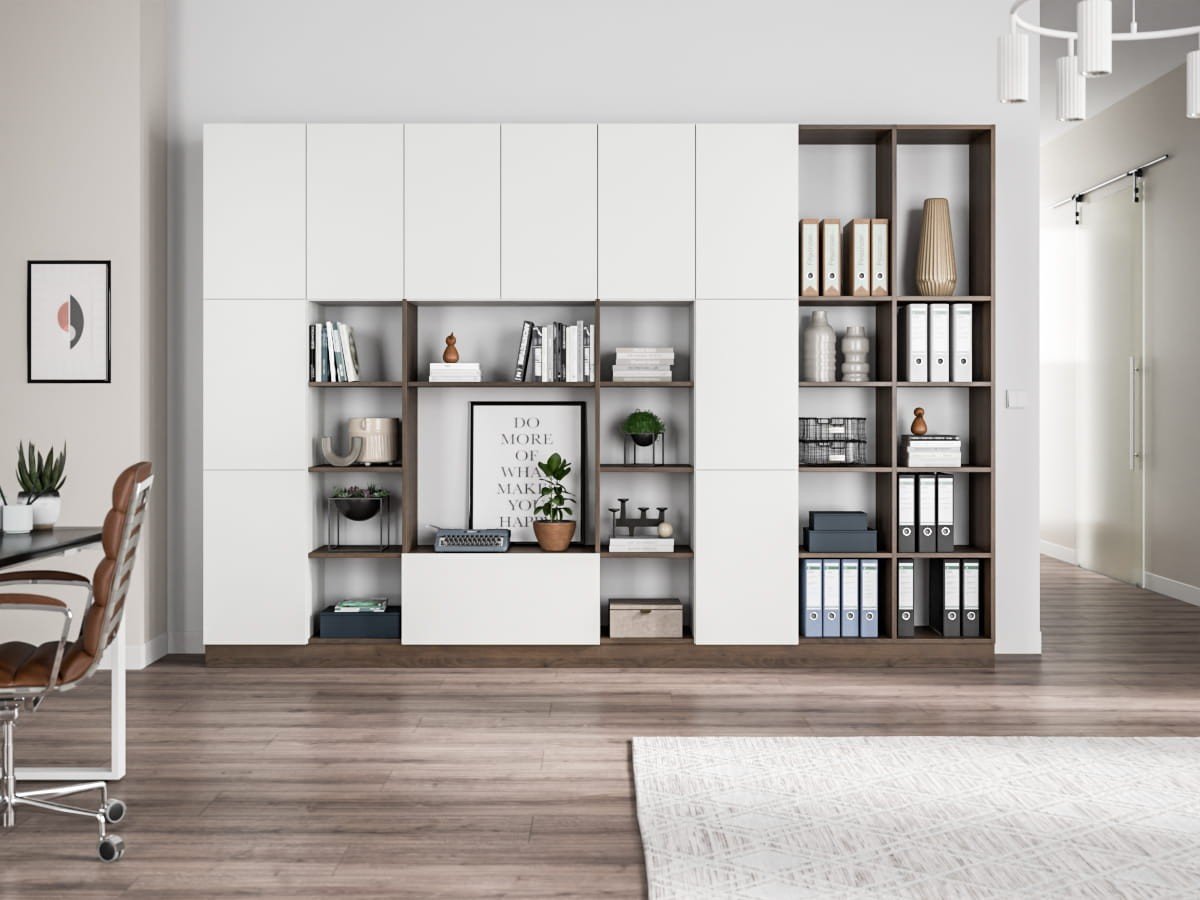 Wohnwand mit Farbakzenten planen mit Schreinerei Reinhardt