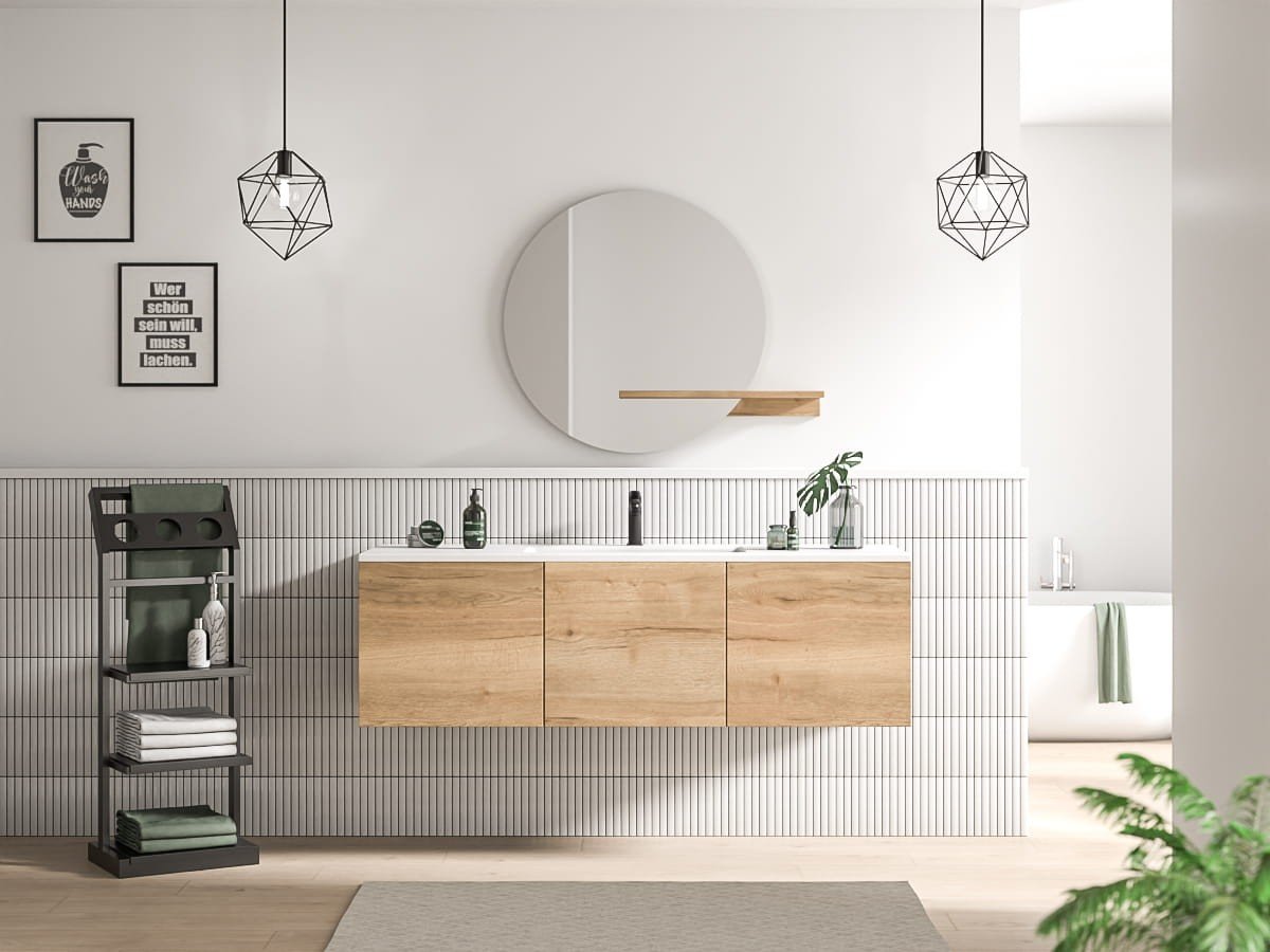 Unterschrank Farbe für das Bad planen mit Schreinerei Reinhardt