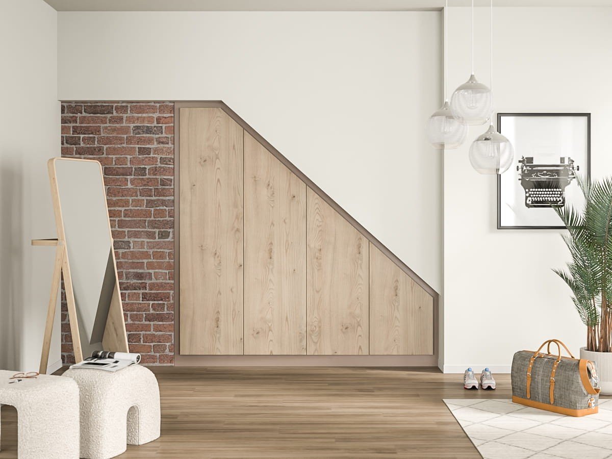 Einbauschrank mit Schräge rechts planen mit Schreinerei Reinhardt