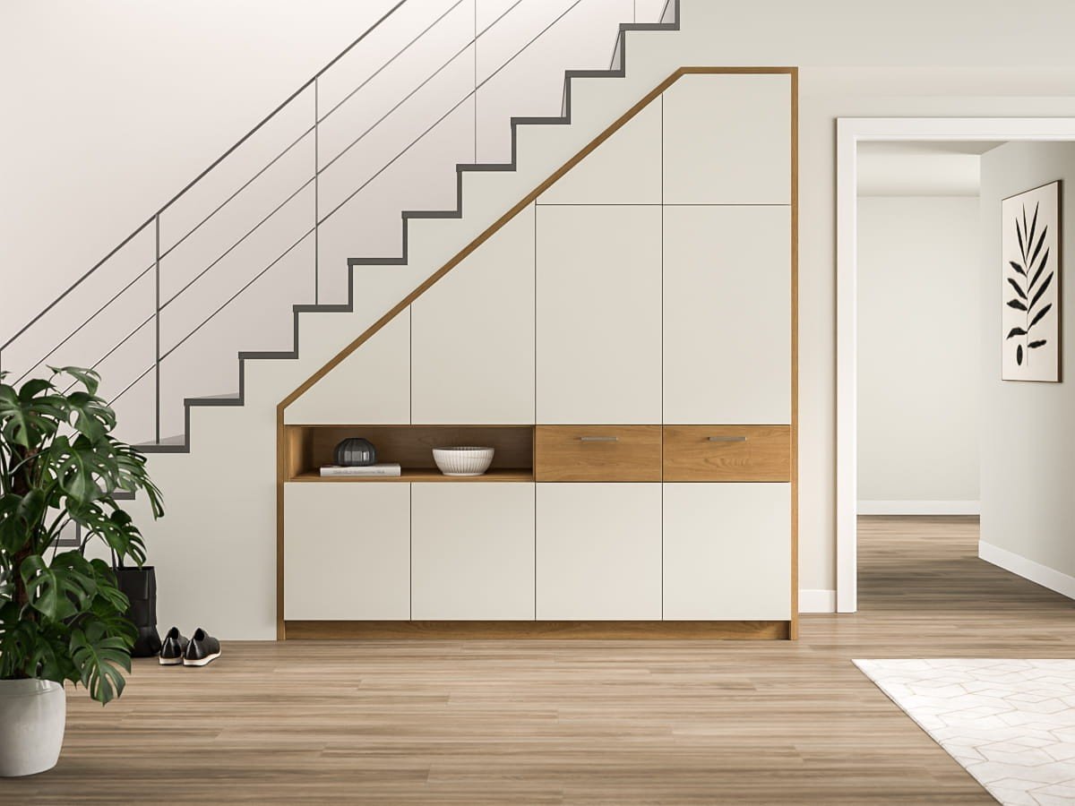 Einbauschrank mit Schräge links planen mit Schreinerei Reinhardt